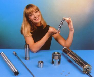 Einzelteile einer Subrotor-Pumpe