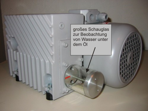 Vakuumpumpe LC.25WR mit großem Schauglas