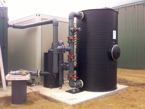 Aktivkohlefilteranlage zur Entschwefelung von Biogas