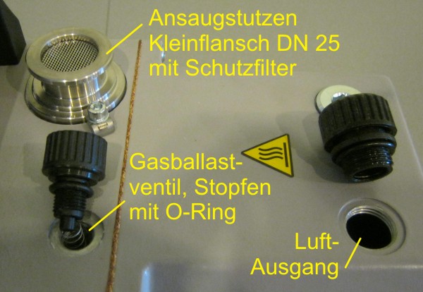 Ölpumpe - QV2 - Bacharach - mit Elektromotor / Vakuumsaug / Drehschieber